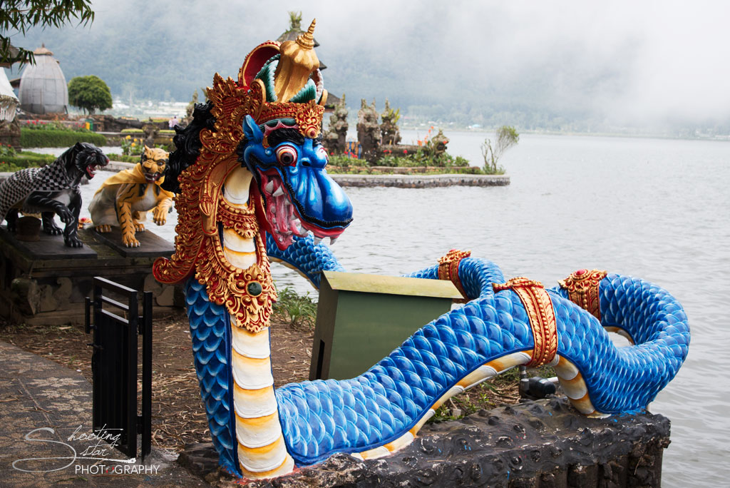 Dragon detail at Ulun Danu Beratan Temple in Bali