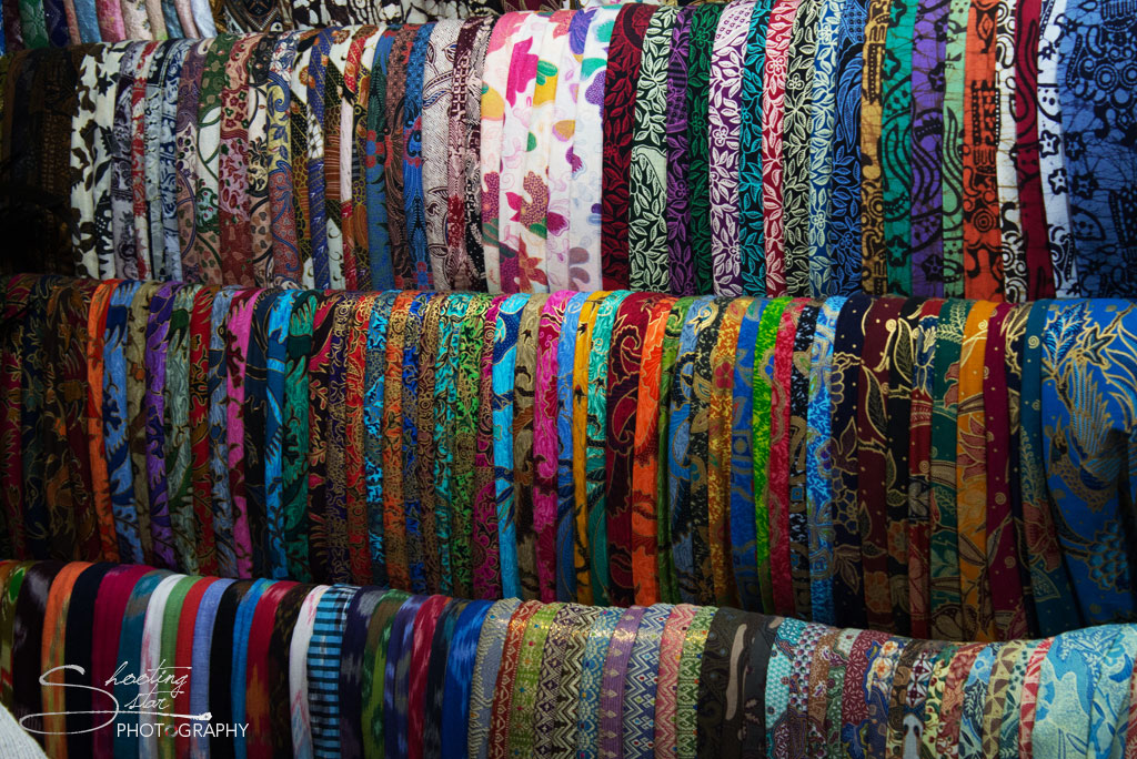 Colourful Materials in Ubud Market